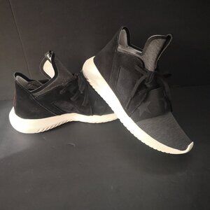 Adidas Tubular Defiant Ladies Size 6.5 Black Rita Ora Collab Sneakers